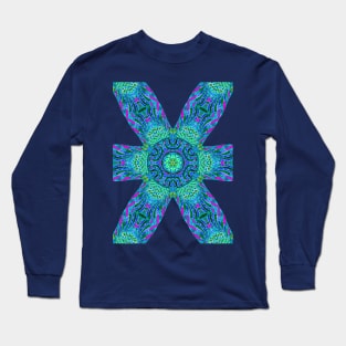 six spoke mandala Long Sleeve T-Shirt